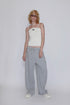 SPIRAL BUTTON THREE STRAP CAMISOLE -IVORY-